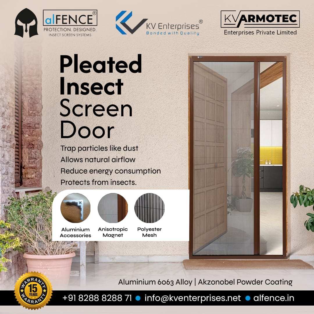 Pleated Mosquito Net Doors – Smart Living with Total Protection by Alfence