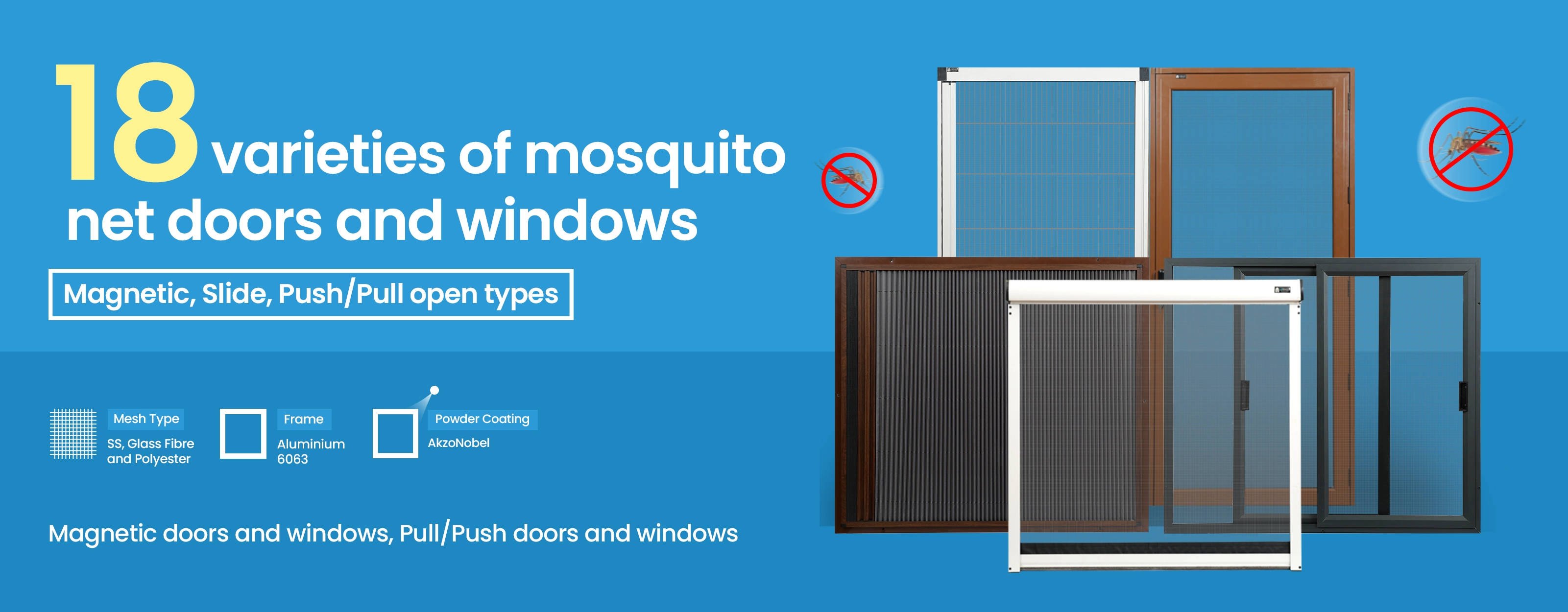 18 Different Mosquito Net Doors and Windows 18 Different Mosquito Net Doors and Windows